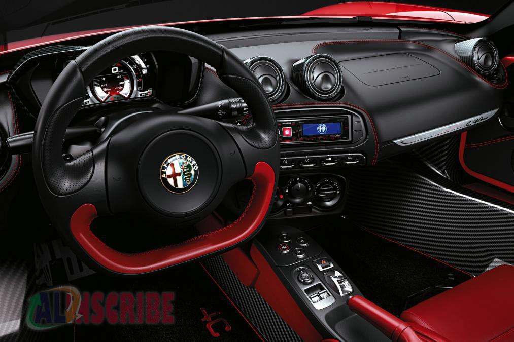 alfa 4c spider interior