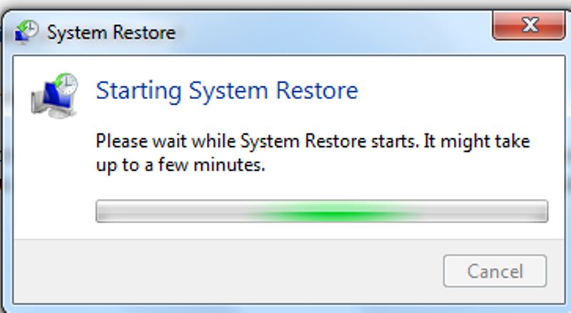 windows system restore