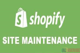 shopify site maintenance
