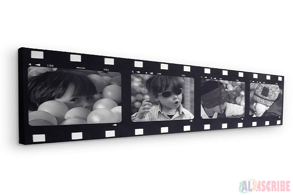 Filmstrip montage canvas prints