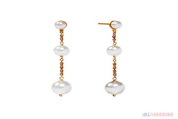 The Dangling Cascade Pearl Earrings