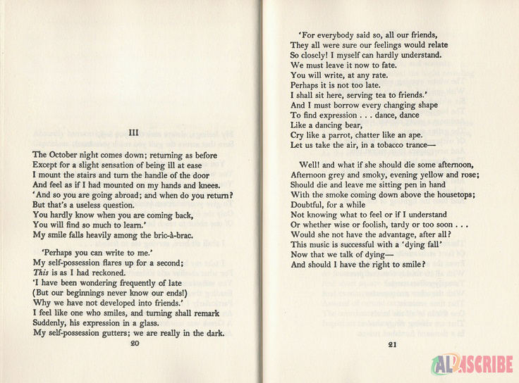 A poem by T.S Eliot