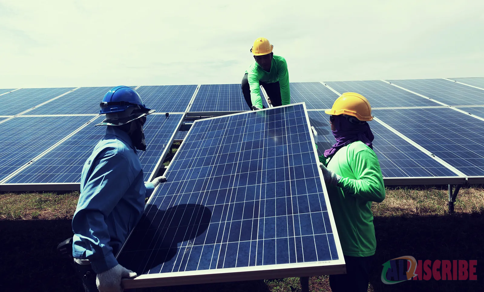 installing solar panel