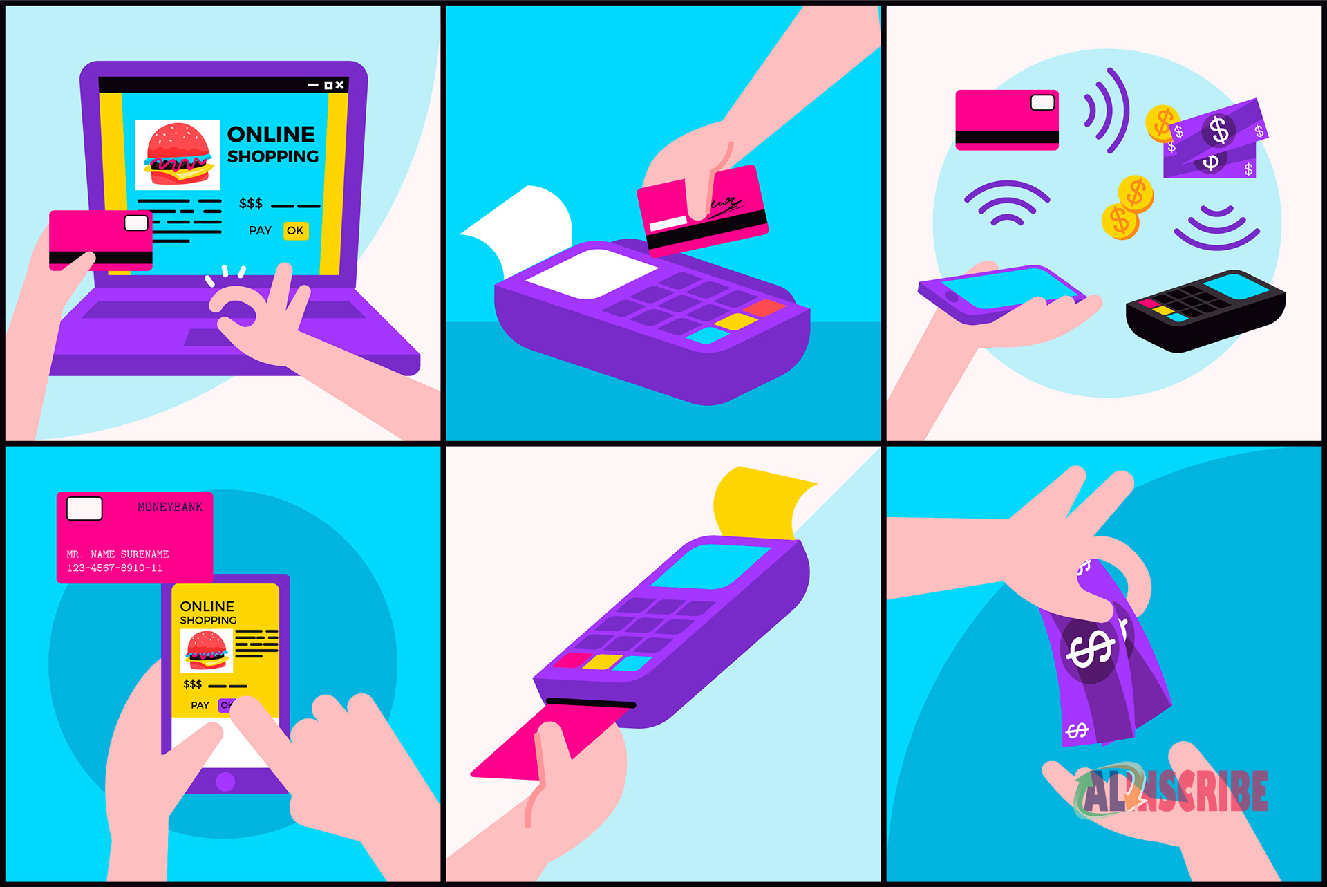 BANK CARD ILLUSTRATION