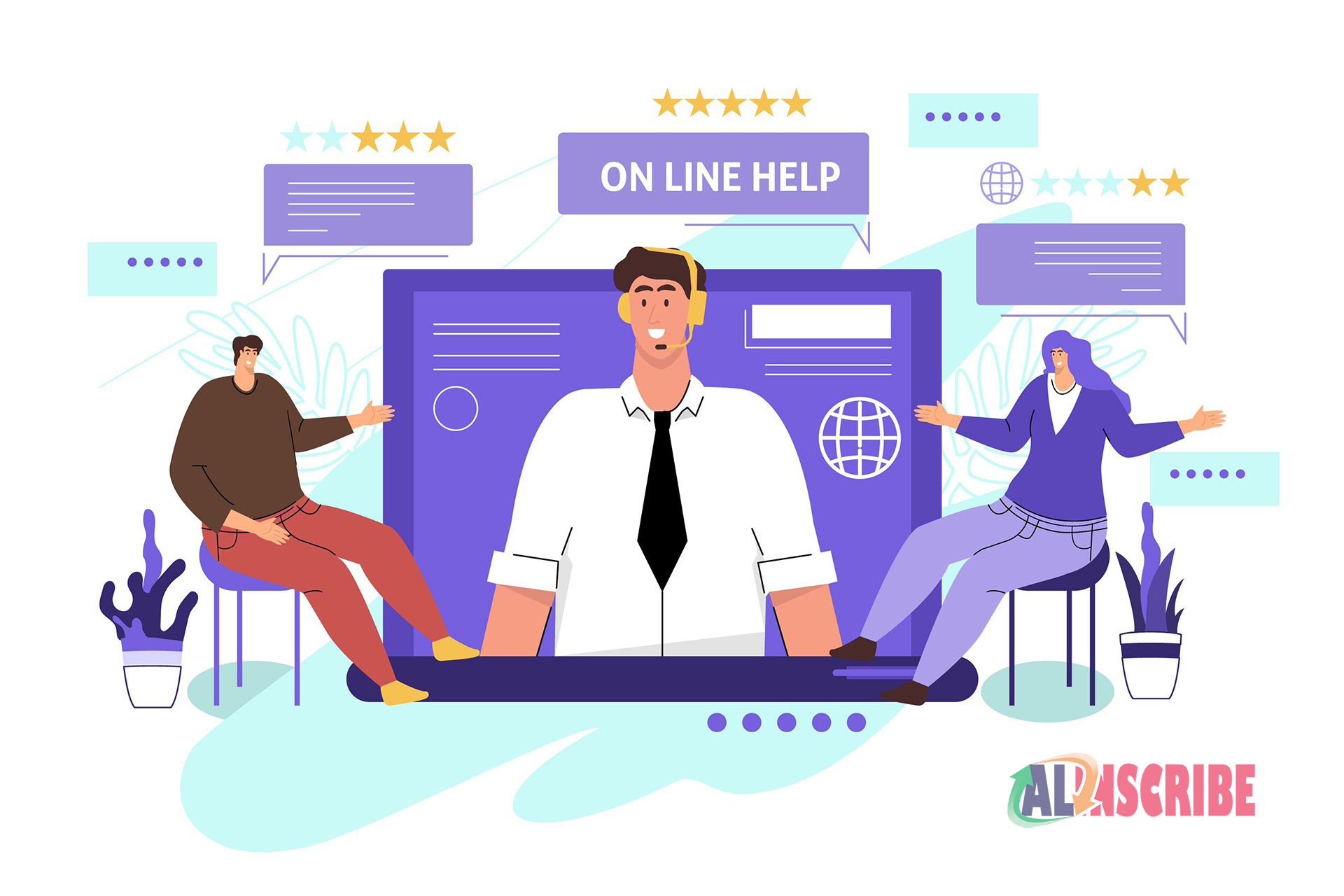 company giving online support