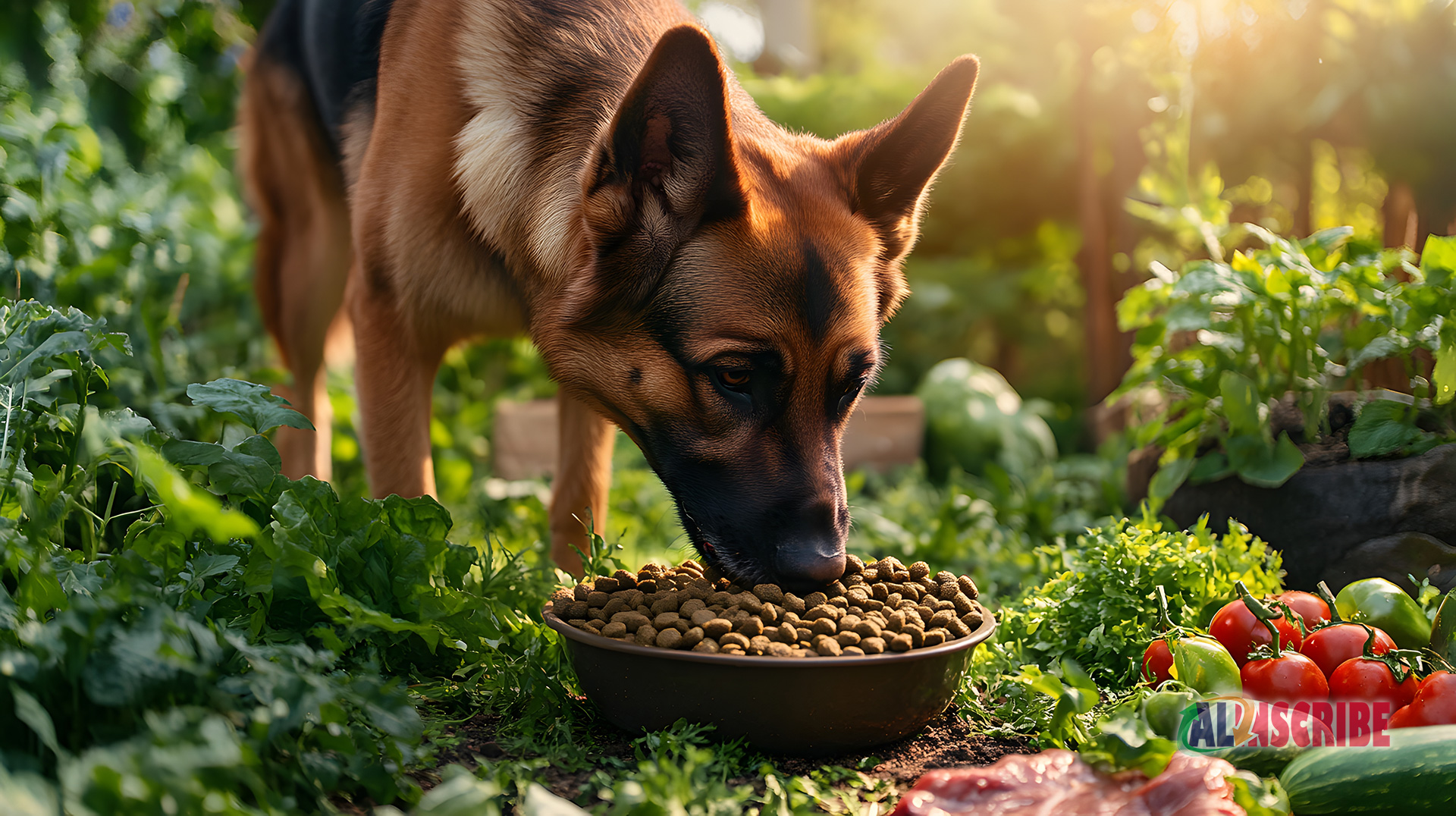 Dog Eating Ziwi Peak Dog Food
