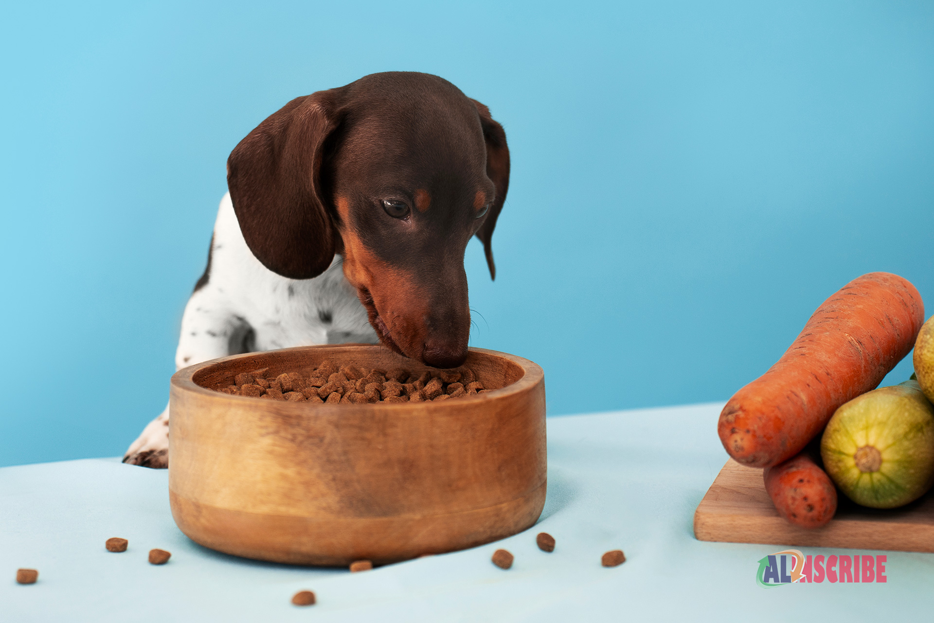 Dog Eating BIOpet Vegan Dog Food